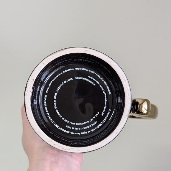 Wicked DEFY GRAVITY Elphaba Mug, Double Sided Pedestal Style Mug w/ Gold Accents - Picture 7 of 8